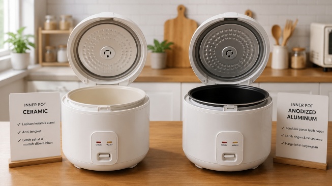 7 Perbedaan Rice Cooker Inner Pot Ceramic vs Anodized Aluminum, Kamu Pilih Mana?