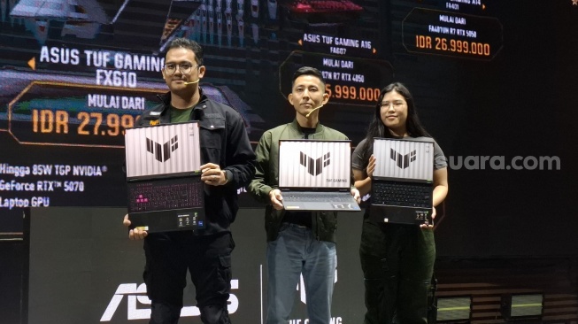 Peluncuran ASUS TUF Gaming 16 (FX610) di Jakarta, Kamis (3/9/2026). [Suara.com/Rahma]