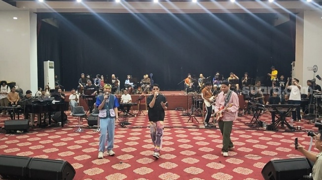 Momen sesi latian RAN jelang konser Kahitna di Kuningan, Jakarta Selatan pada Rabu, 3 September 2026