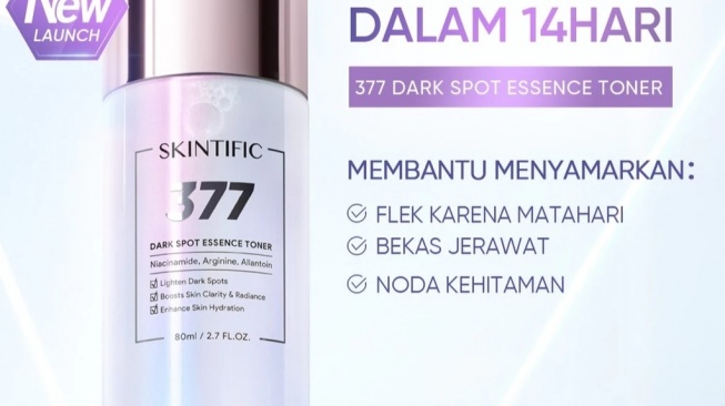 SKINTIFIC 377 Dark Spot Essence Toner (Shopee)
