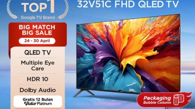 TCL 32 Inch V51C QLED