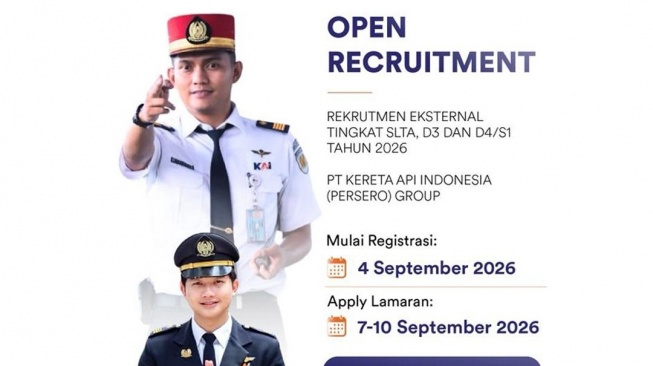 Rekrutmen KAI 2026 Dibuka, KAI Divre III Palembang Tegaskan Gratis dan Jalur Khusus.