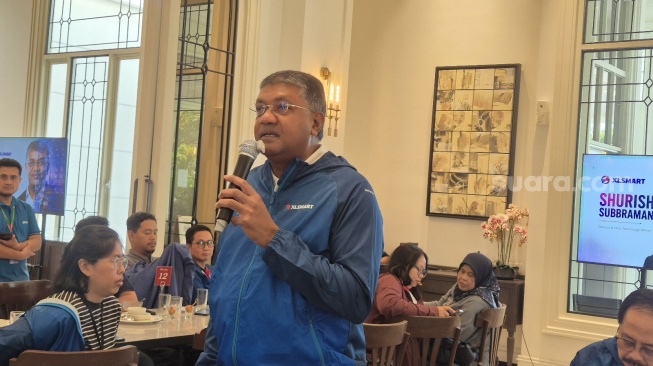 Direktur dan Chief Technology Officer XLSMART, Shurish Subbramaniam. [Suara.com/Dythia]