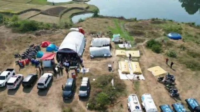 Air Danau Bekas Galian Jadi Air Siap Minum untuk Warga Kekeringan di Bekasi