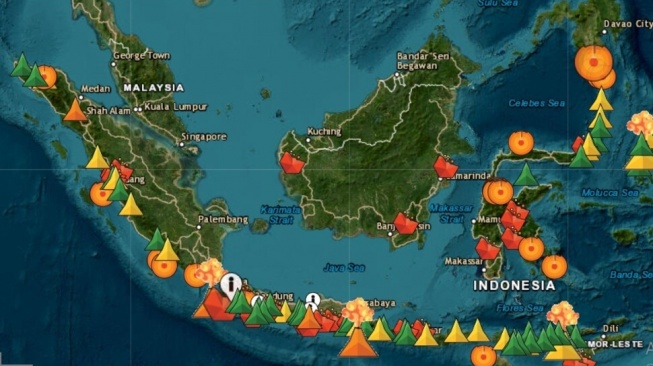 Status Gunung Api Malam Ini: Merapi, Semeru, Anak Krakatau Siaga, 3 Gunung di Maluku Waspada