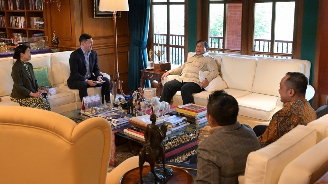 Prabowo Terima Dubes AS untuk ASEAN di Hambalang