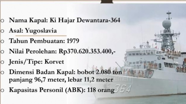 Lewat Paripurna, DPR RI Sepakati Penjualan Kapal Eks KRI Ki Hajar Dewantara Buatan Yugoslavia