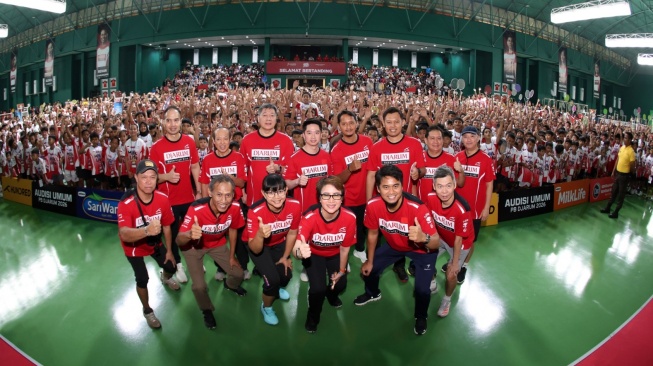 Kevin Sanjaya Turun Gunung, Cari Bakat Terbaik di Tengah Persaintan 1.601 Peserta Audisi PB Djarum 2026. [Dok. PB Djarum] 