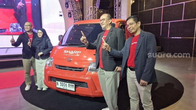 Sharp meluncurkan Aquos Platinum Service di Jakarta, Rabu (9/9/2026). [Suara.com/Dythia]