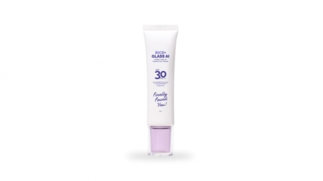 Finally Found You! RICE+ Glass AI Hybrid Tone-Up Essence Day Cream SPF 30 PA++++ (Shopee)