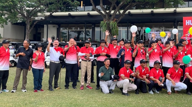 Bakar Semangat Juang, Plt Ketum PPAD Turun Langsung Kawal Atlet Golf di Surabaya (Ist.)
