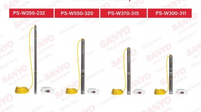 Pompa Air Celup Sanyo yang Bagus, Ini 4 Pilihan untuk Sumur Dalam
