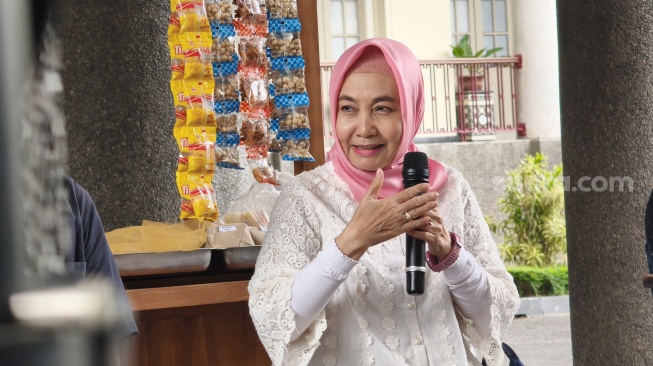 Mantan Kepala Badan Meteorologi, Klimatologi, dan Geofisika (BMKG), Dwikorita Karnawati. (Suara.com/Hiskia)