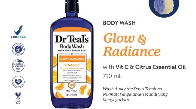 Dr Teal’s Glow & Radiance Body Wash (Shopee)