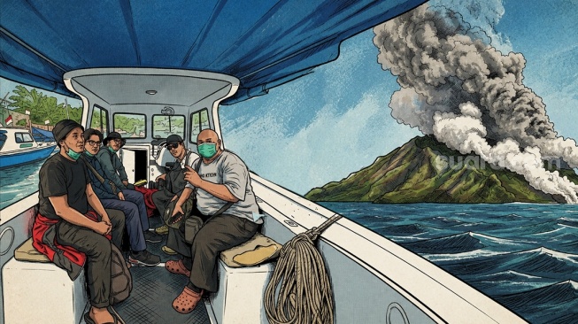 Tiga Hari Mencari Masih Misteri, Menanti Kabar 5 Jurnalis yang Hilang di Anak Krakatau