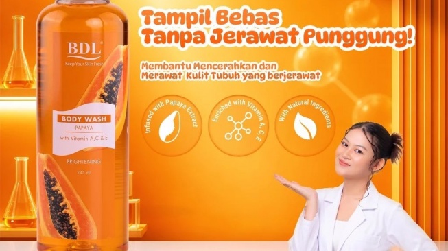 BDL Brightening Body Wash Papaya (Shopee)