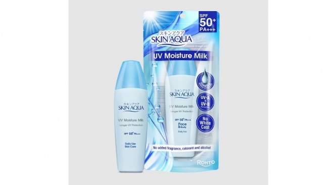 Sunscreen Skin Aqua Sesuai Jenis Kulit. (www.rohto.co.id)