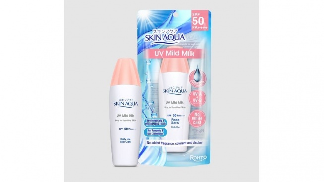 Sunscreen Skin Aqua Sesuai Jenis Kulit. (www.rohto.co.id)