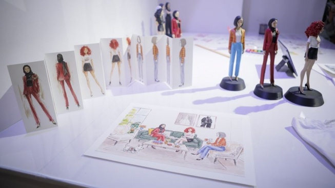 Eksibisi hasil kolaborasi tiga jenama lokal dengan Gemini melalui "With Gemini, In Craft" di Taman Ismail Marzuki, Jakarta. (Suara.com/Dini Afrianti Efendi)