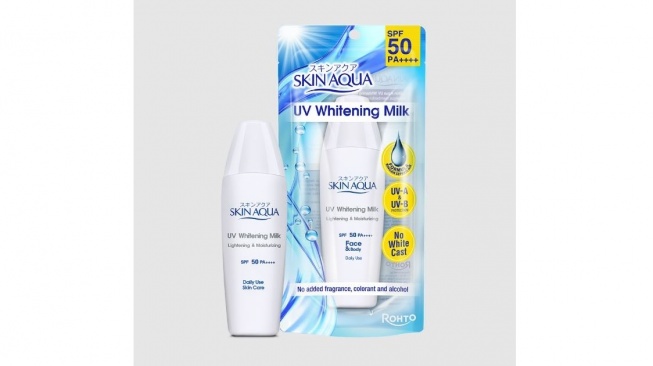 Sunscreen Skin Aqua Sesuai Jenis Kulit. (www.rohto.co.id)