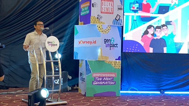 Wakil Rektor UGM, Arie Sujito dalam acara Gen Z Impact Fest 2026 (Suara.com/Shevinna)