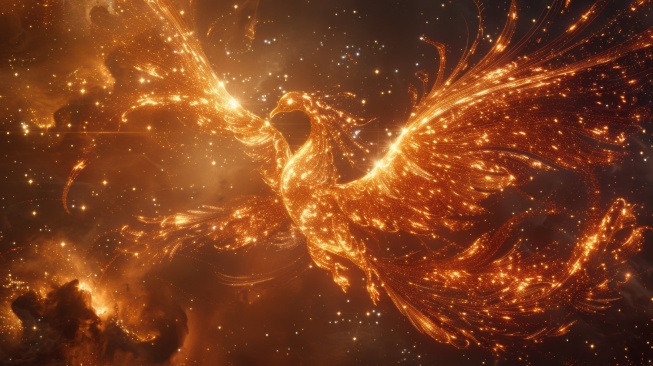 ilustrasi phoenix (magnific)