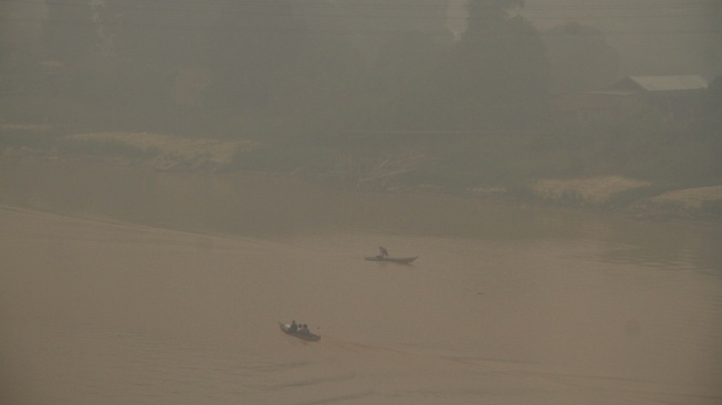 Kabut Asap Karhutla Selimuti Palangka Raya