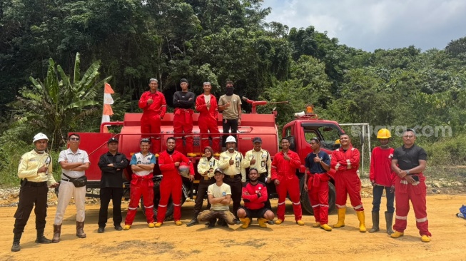 Strategi PT Etam Bersama Lestari (EBL) yang merupakan anak usaha emiten sawit PT Triputra Agro Persada Tbk (TAPG) dalam mencegah kebakaran hutan dan lahan (karhutla). [Suara.com/Rina Anggraeni].