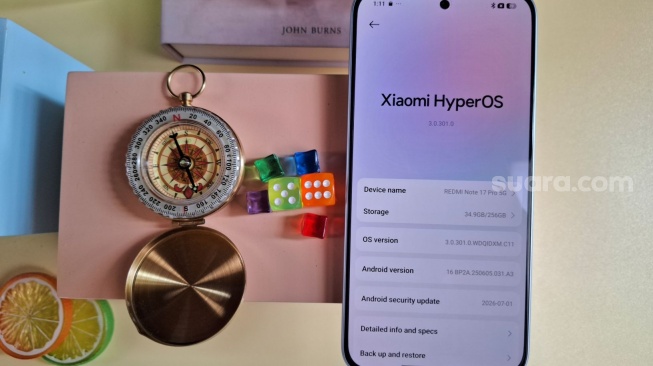 REDMI Note 17 Pro 5G, Sentul, Jawa Barat, Senin (14/9/2026). [Suara.com/Rahma]
