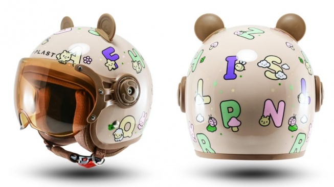 Helm anak biplast. (Tokopedia)