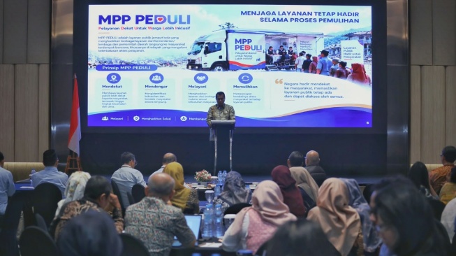 Salah satu pendekatan yang dapat dilakukan untuk memulihkan layanan adalah lewat MPP Peduli (Pelayanan Dekat Untuk Warga Lebih Inklusif).(Dok: KemenpanRB)