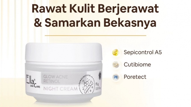 Ella Skincare Glow Acne Night Cream (Shopee)