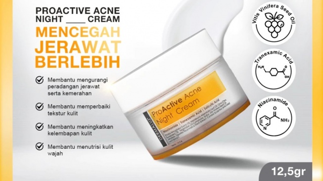 DERMALUZ Proactive Acne Night Cream (Shopee)