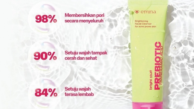 Emina Prebiotic Tranexamic Acid Brightening Face Wash (Shopee)