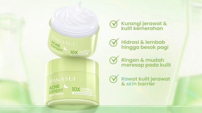 HANASUI Acne Expert Night Cream (Shopee)