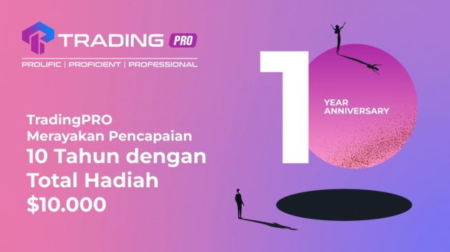 TradingPRO Merayakan Pencapaian 10 Tahun dengan Total Hadiah $10.000