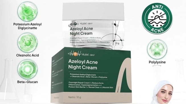 HNH Azeloyl Acne Night Cream (Shopee)