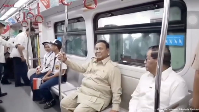 Video Viral Peresmian LRT rute Kelapa Gading-Manggarai oleh Presiden Prabowo Subianto [Ist]