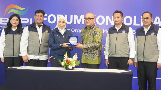 PT Biro Klasifikasi Indonesia (Persero) atau BKI menandatangani Nota Kesepahaman (Memorandum of Understanding/MoU) dengan Asosiasi Badan Usaha Pelabuhan Indonesia (ABUPI) di Mezzanine Ballroom, Jakarta, Rabu (16/9/2026). [Handout]