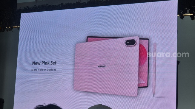 Peluncuran HUAWEI MatePad Air di Jakarta, Jumat (18/9/2026). [Suara.com/Dythia]