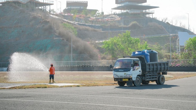 Proses persiapan Pertamina Grand Prix of Indonesia 2026. (Dok: InJourney)