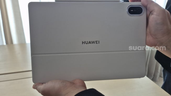 Peluncuran HUAWEI MatePad Air di Jakarta, Jumat (18/9/2026). [Suara.com/Dythia]