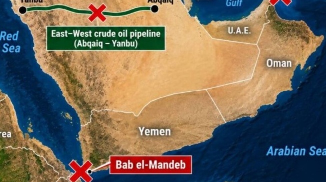 Ancaman terhadap pelayaran internasional di kawasan Laut Merah dan Selat Bab el-Mandeb kembali menjadi sorotan usai serangan kelompk Houthi ke Arab Saudi. [Istimewa]