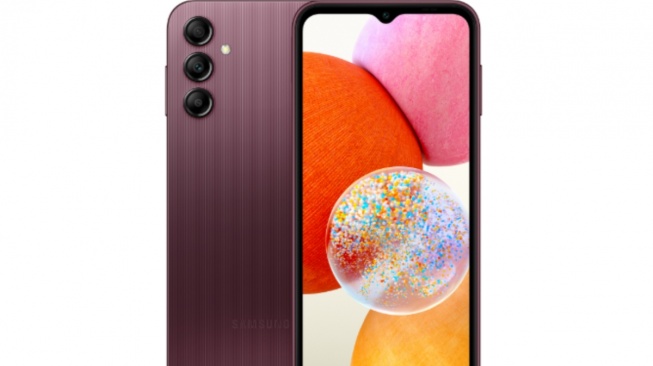 Samsung Galaxy A14 Burgundy. [Samsung]