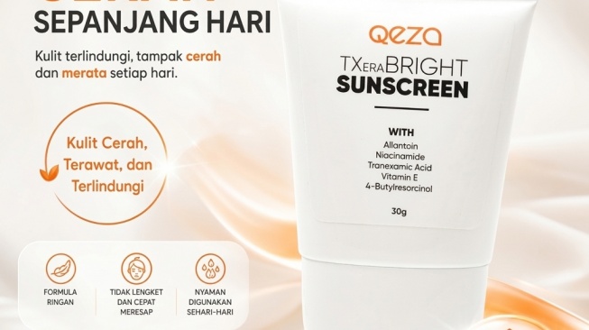 Qeza TXera Bright Sunscreen (Shopee)