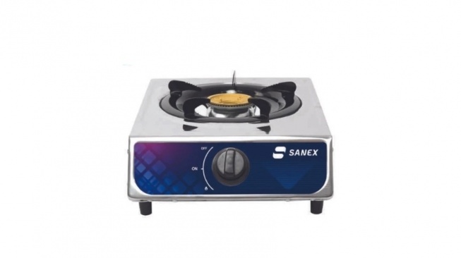 Kompor Gas Sanex K-808S Stainless 1 Tungku (Shopee)