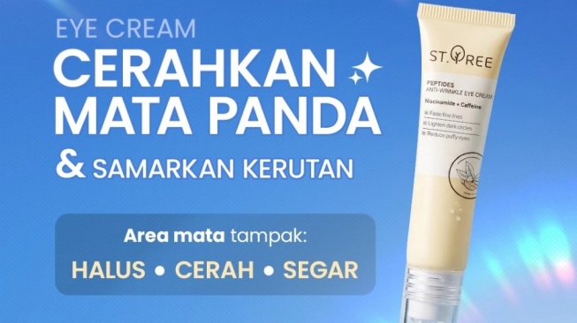 ST.TREE Multi Peptides Anti-Wrinkle Eye Cream (Shopee)