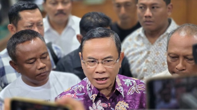 Bupati Pati nonaktif Sudewa usai menjalani sidang di Pengadilan Tipikor Semarang, Senin (21/9/2026). [ANTARA/I.C. Senjaya]