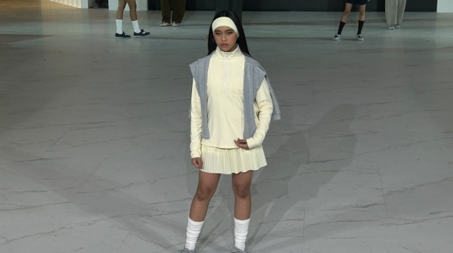 Anak tampil di ajang Fashion Nation 2026 yang berlangsung di Senayan City, Jakarta, Sabtu (19/9/2026). [Suara.com/Dini Afrianti]