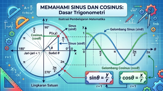 Bisa Dikuasai Anak Ranking Bawah, Ini Rahasia Paham Aturan Sinus dan Cosinus untuk UTBK SNBT